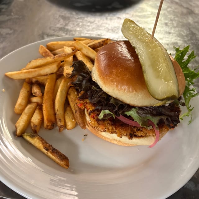 Crab Cake Burger.