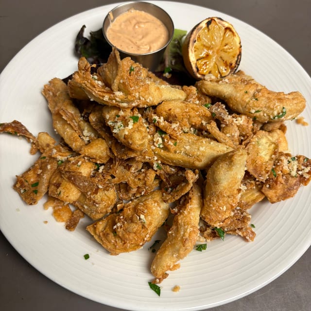 Buttermilk Fried Artichoke Hearts.